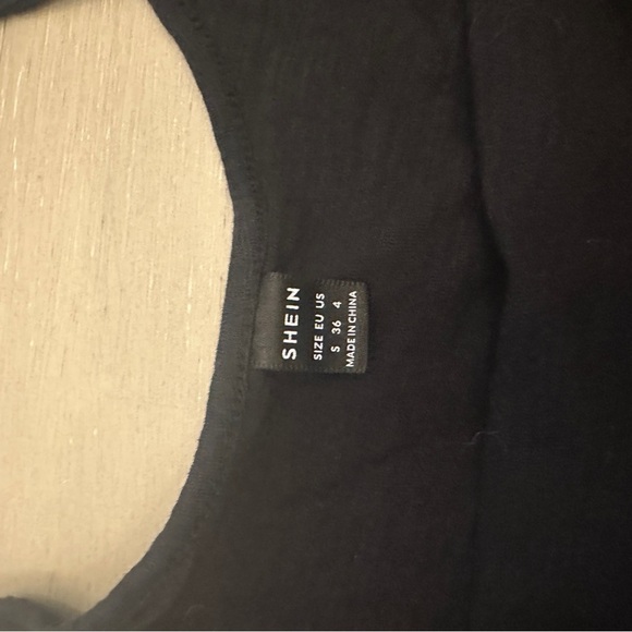 SHEIN Elegant Black Sleeveless Oversized Tank Top - Picture 4 of 5